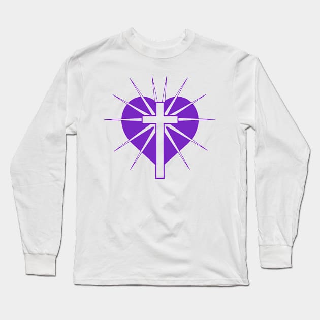 Purpose in Purple Long Sleeve T-Shirt by SpiritSong Church